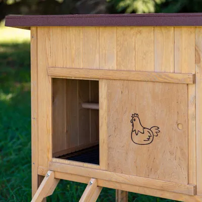 Ferplast Maisonnette pour poules en bois de pin nordique HEN HOUSE 10
