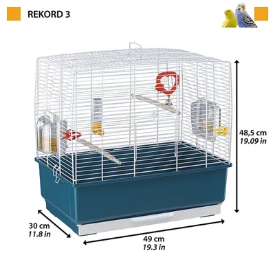 Cage à Oiseaux Rekord Maison d'Oiseaux Volière Multi-taille