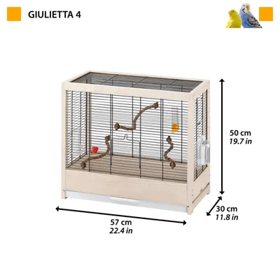 Cage à Oiseaux Giulietta Maison pour Oiseaux Volières Multi-taille