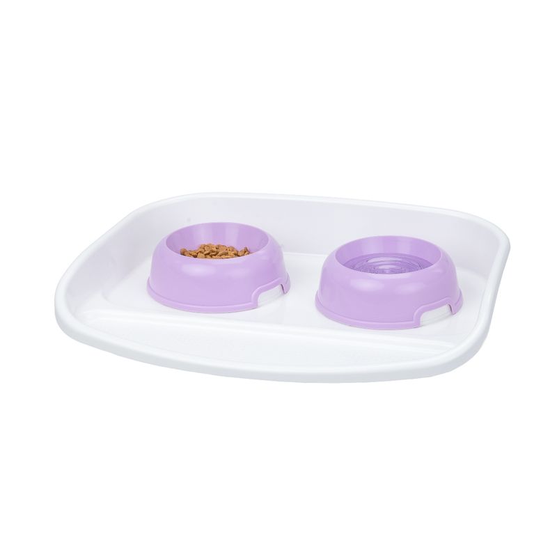 Ferplast Plateau en plastique avec écuelle Party - 2 LINDO