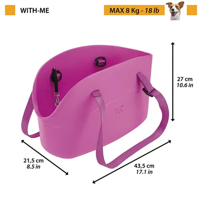 Ferplast Sac en résine pour le transport de chiens de WITH-ME