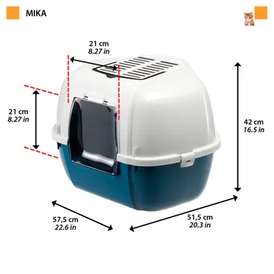 Ferplast Maison de toilette d'angle pour Chat Ferplast MIKA MIKA Ferplast Maison de toilette d'angle pour Chat Ferplast MIKA MIKA
