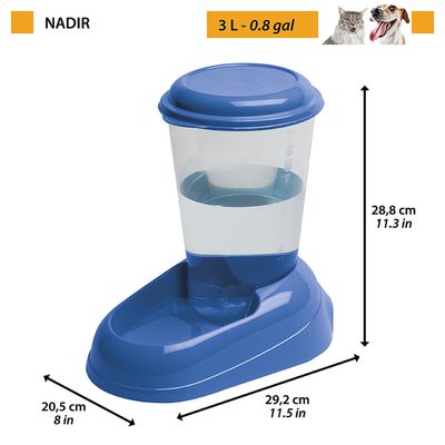 Ferplast Distributeur d'eau - 2 couleurs NADIR - 3 L