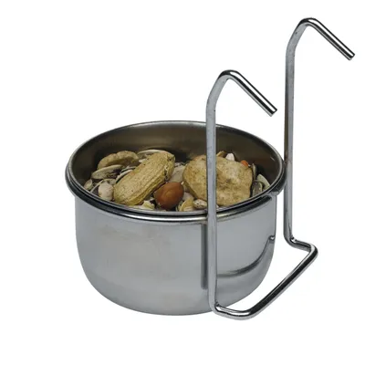 Ferplast Bol en acier inoxydable pour perroquets et SIRIO