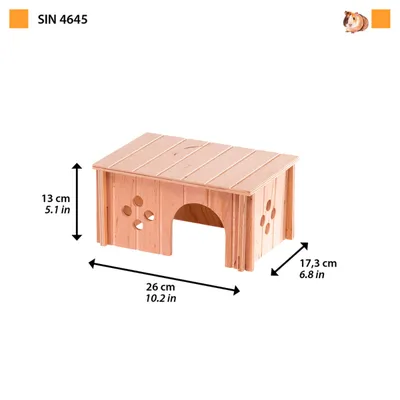 Ferplast Maison pour cobayes Ferplast SIN 4645 en bois SIN 4645