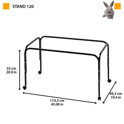 Ferplast Support pour cages Rabbit 120 et Casita 120 STAND 120