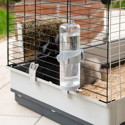 Cage pour Lapins Krolik L/XL Maison de Lapins Animaux Multicolore