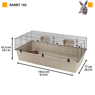 Ferplast Cage de grandes dimensions pour plusieurs lapins RABBIT 160