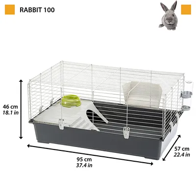 Cage pour Lapins Rabbit Maison de Lapins Clapier Multi-taille