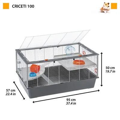 Ferplast Grande cage pour hamsters. CRICETI 100