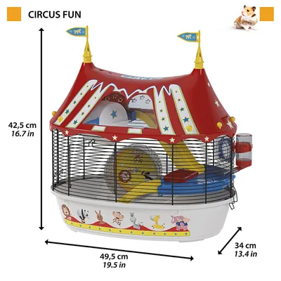 Ferplast Cage pour hamsters et petits rongeurs CIRCUS FUN