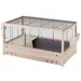 Cage pour Lapins Clapier Maison Rongeurs Intérieur Multi-taille
