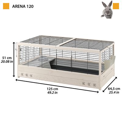 Cage pour Lapins Clapier Maison Rongeurs Intérieur Multi-taille