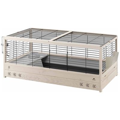 Cage pour Lapins Clapier Maison Rongeurs Intérieur Multi-taille