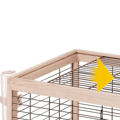 Cage pour Lapins Clapier Maison Rongeurs Intérieur Multi-taille