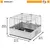Ferplast Cage modulaire et extensible Modular 1 pour lapins MODULAR 1