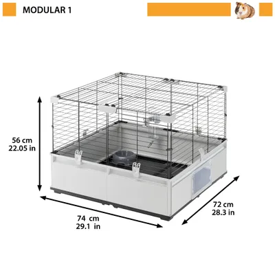 Ferplast Cage modulaire et extensible Modular 1 pour lapins MODULAR 1