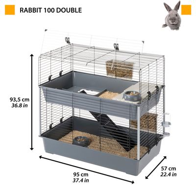 Ferplast Clapier Rabbit 100 Double 95x57x93,5 cm