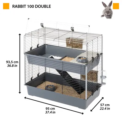 Ferplast Clapier Rabbit 100 Double 95x57x93,5 cm