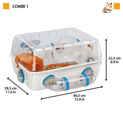 Ferplast Cage pour hamster Combi 1  40,5x29,5x22,5 cm 57923499