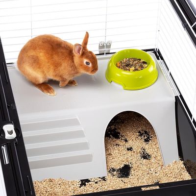 Cage pour Lapins Cage pour Rongeur Enclos Petits Animaux Multi-taille