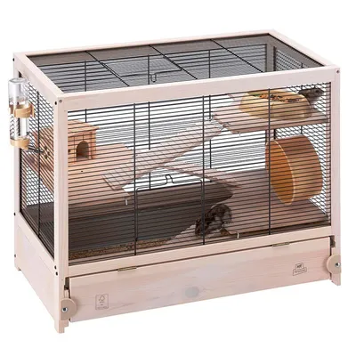 Ferplast Cage en bois FSC pour hamsters et souris HAMSTERVILLE