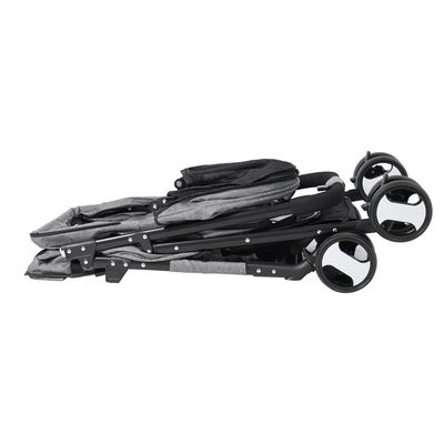 Poussette Chien 20 kg - Chariot à 4 Roues - Gris