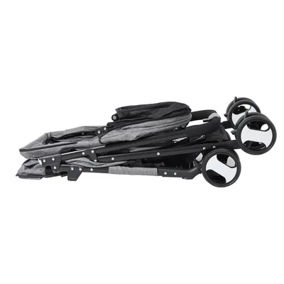 Poussette Chien 20 kg - Chariot à 4 Roues - Gris Poussette Chien 20 kg - Chariot à 4 Roues - Gris