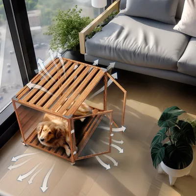 Cage Chien Transparent caisse pour Animaux à Roulette avec 2 Porte