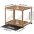 Cage Chien Transparent caisse pour Animaux à Roulette avec 2 Porte