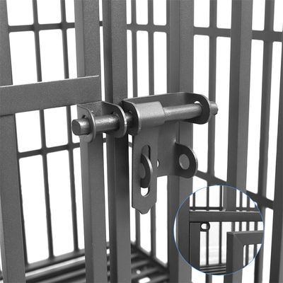 Cage d'intérieur trois portes BINGOPAW pour chien sur roulette