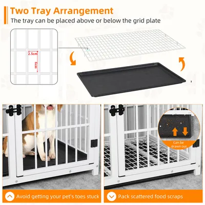 Cage d'intérieur 3 Portes BINGOPAW pour chien