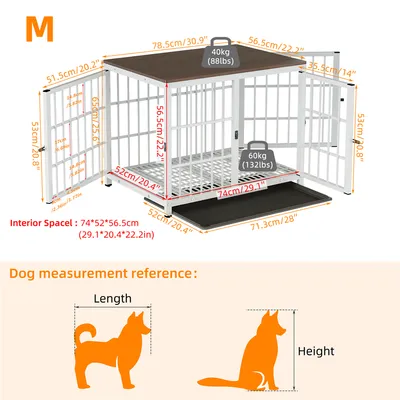 Cage d'intérieur 3 Portes BINGOPAW pour chien
