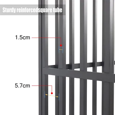 Cage d'intérieur trois portes BINGOPAW pour chien sur roulette