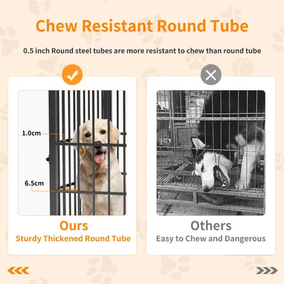 Cage d'intérieur quatre portes BINGOPAW avec Diviseur Amovible pour Chien