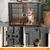 Cage d'intérieur quatre portes BINGOPAW avec Diviseur Amovible pour Chien