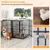 Cage d'intérieur quatre portes BINGOPAW avec Diviseur Amovible pour Chien