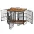Cage d'intérieur quatre portes BINGOPAW avec Diviseur Amovible pour Chien