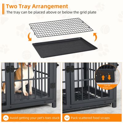 Cage d'intérieur 3 Portes BINGOPAW pour chien