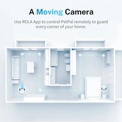Enabot Rola PetPal - Caméra mobile pour animaux de compagnie Enabot Rola PetPal - Caméra mobile pour animaux de compagnie