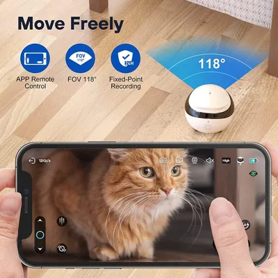 Enabot EBO SE - Caméra mobile pour animaux de compagnie