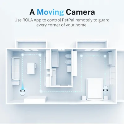 Enabot Rola PetPal - Caméra mobile pour animaux de compagnie