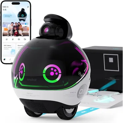 Enabot EBO X - Robot familial pour animaux de compagnie