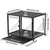 Cage Chien Transparent caisse pour Animaux à Roulette avec 2 Porte Cage Chien Transparent caisse pour Animaux à Roulette avec 2 Porte