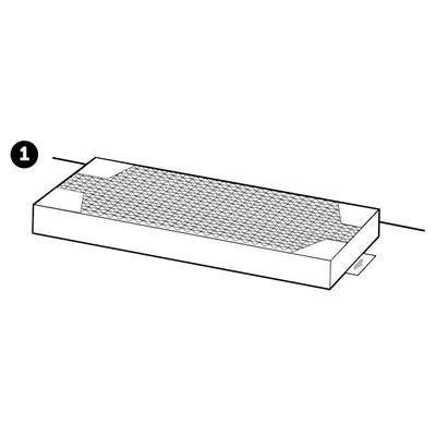 Flamingo - Griffoir  en carton 46 cm x 12 cm H 3.7 cm pour chat