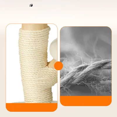 BINGOPAW Arbre à chat en Bois Naturel Living La Tour