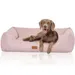 Knuffelwuff Hundebett Emma aus Velours in Pastellfarben