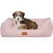 Knuffelwuff Hundebett Emma aus Velours in Pastellfarben