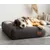 Knuffelwuff orthopädisches Hundebett aus Velours mit Handwebcharakter Sofia