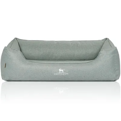 Knuffelwuff Orthopädisches Hundebett Luisa aus Velours Sunshine Edition